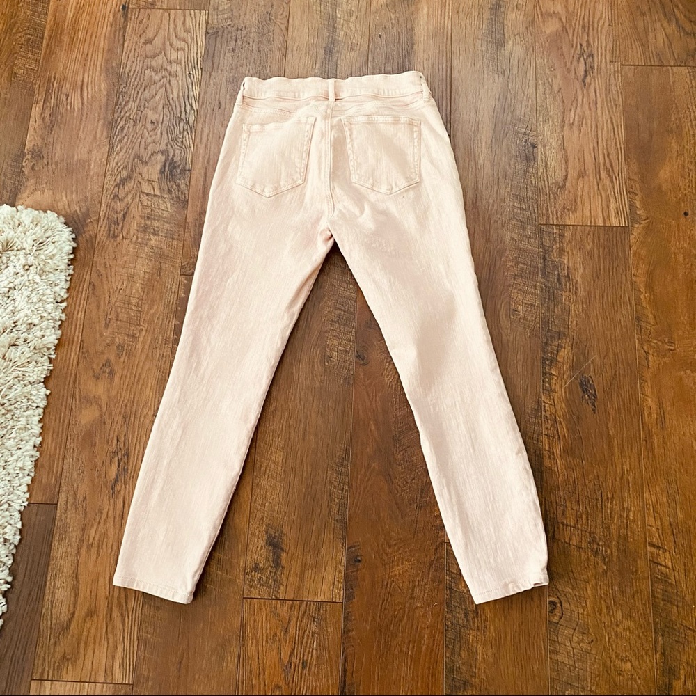 Loft Mid-Rise Slim Pocket Skinny Jeans In Pink - Picture 2 of 4